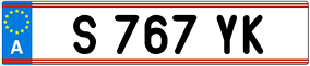 Trailer License Plate